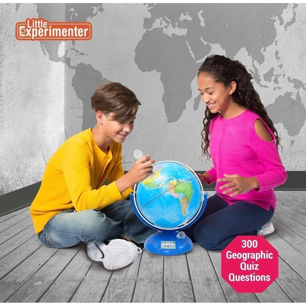 Little Experimenter Interactive World Globe for Kids with Smart Pen STEM Toy